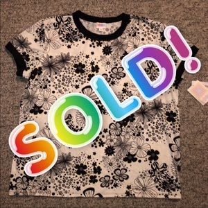 New w/tag Lularoe 2XL Viv Black & White